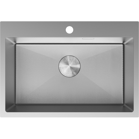 Mexen Solix acél mosogató 1 rekeszes 650 x 450 mm, inox HC - 6403651000-01HC