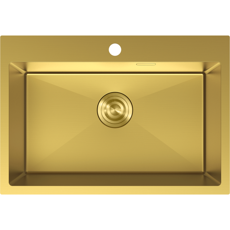 Mexen Solix egykamrás acél mosogató 650 x 450 mm, arany - 6403651000-55