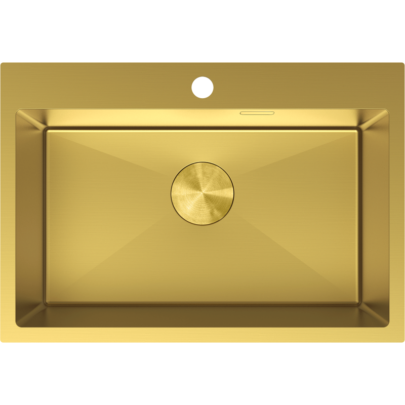 Mexen Solix egykamrás acél mosogató 650 x 450 mm, arany - 6403651000-55