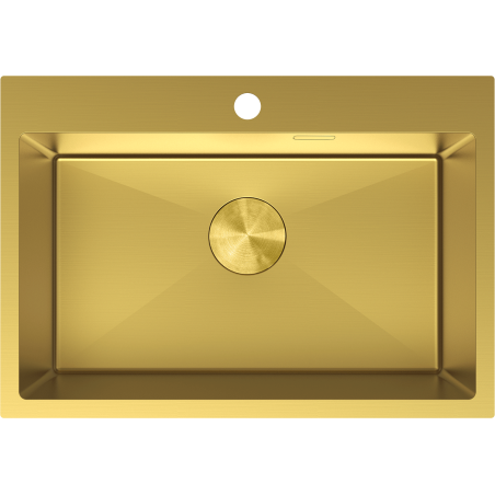 Mexen Solix egykamrás acél mosogató 650 x 450 mm, arany - 6403651000-55