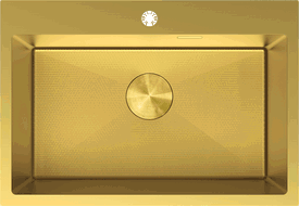 Mexen Solix chiuvetă din oțel inoxidabil cu 1 compartiment 650 x 450 mm, auriu HC - 6403651000-55HC