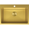 Mexen Solix egytálcás rozsdamentes acél mosogató 650 x 450 mm, arany HC - 6403651000-55HC