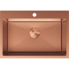 Mexen Solix rozsdamentes mosogató 1 rekeszes, 650 x 450 mm, réz - 6403651000-65