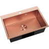 Mexen Solix chiuvetă de oțel cu 1 compartiment 650 x 450 mm, cupru HC - 6403651000-65HC