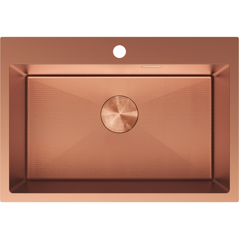 Mexen Solix chiuvetă din oțel inoxidabil cu 1 compartiment 650 x 450 mm, cupru HC - 6403651000-65HC