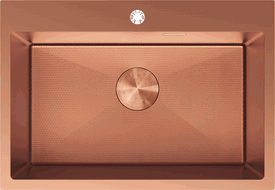 Mexen Solix 1-kamrás rozsdamentes acél mosogató 650 x 450 mm, réz HC - 6403651000-65HC