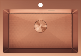 Mexen Solix chiuvetă din oțel inoxidabil cu 1 compartiment 650 x 450 mm, cupru HC - 6403651000-65HC