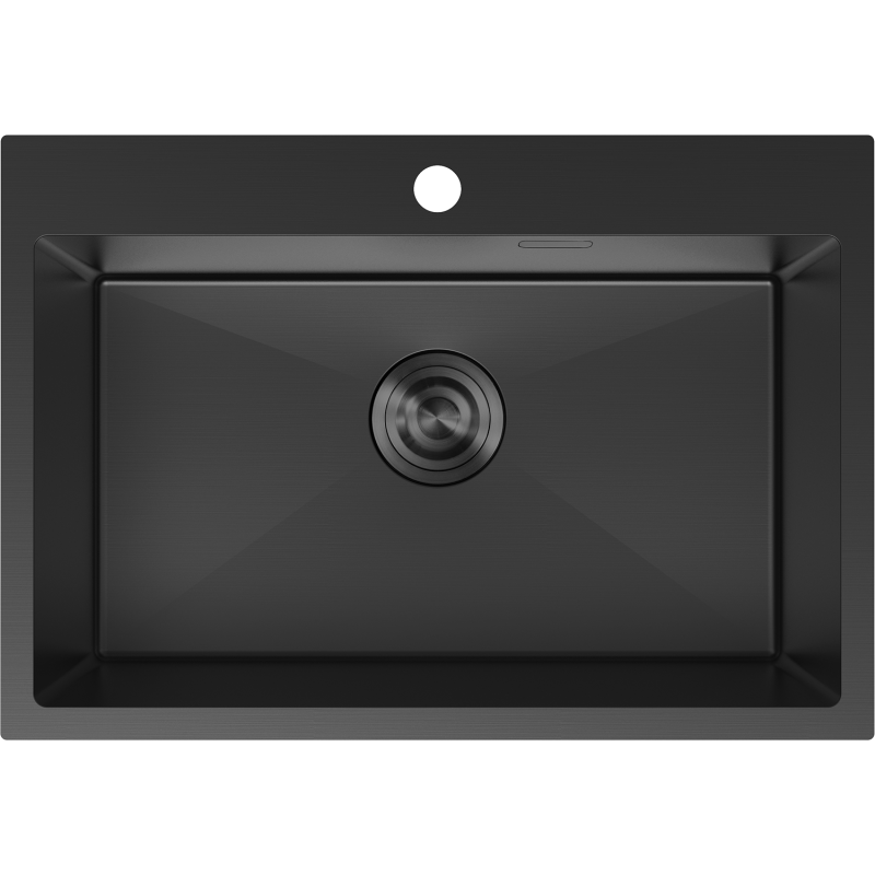 Mexen Solix chiuvetă din oțel inoxidabil cu 1 cuvă 650 x 450 mm, negru - 6403651000-70