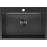 Mexen Solix chiuvetă din oțel inoxidabil cu 1 compartiment 650 x 450 mm, negru - 6403651000-70