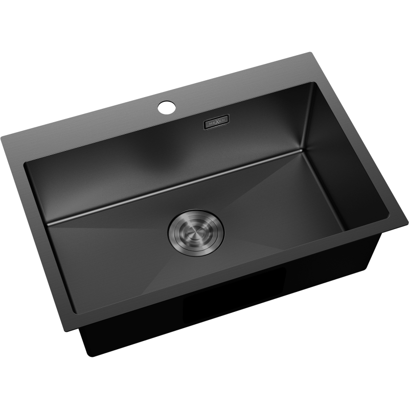 Mexen Solix chiuvetă din oțel inoxidabil cu 1 cuvă 650 x 450 mm, negru - 6403651000-70