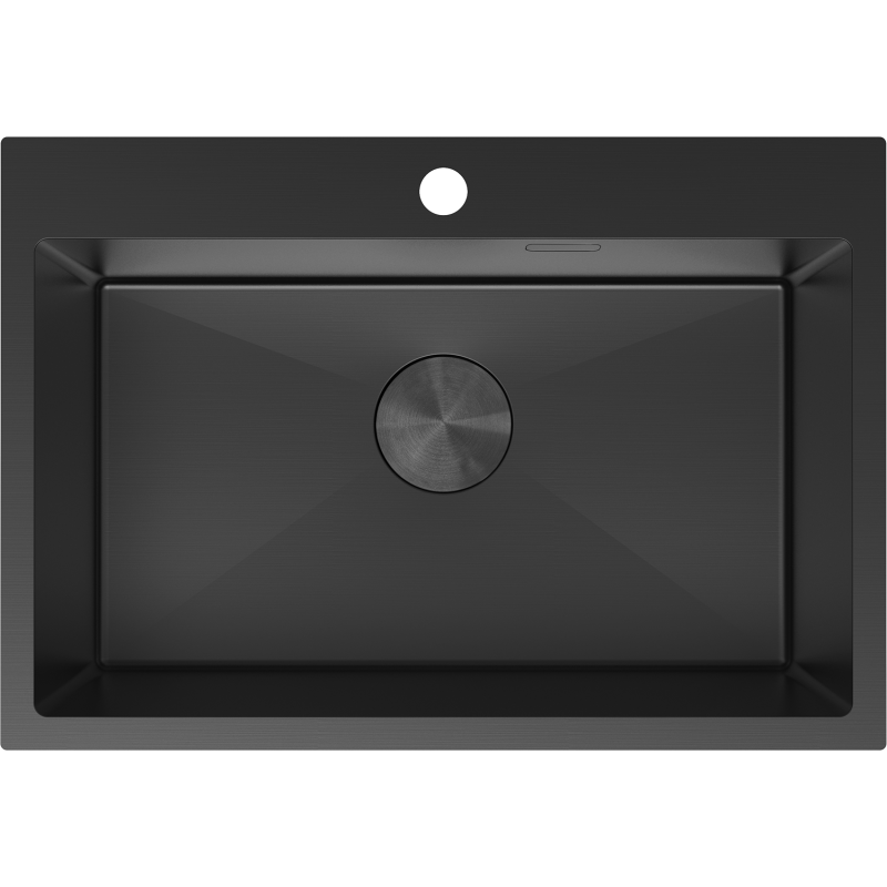 Mexen Solix chiuvetă din oțel inoxidabil cu 1 compartiment 650 x 450 mm, negru - 6403651000-70