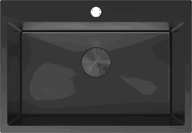 Mexen Solix chiuvetă din oțel inoxidabil cu 1 cuvă 650 x 450 mm, negru - 6403651000-70