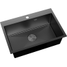 Mexen Solix chiuvetă din oțel inoxidabil cu 1 compartiment 650 x 450 mm, negru - 6403651000-70
