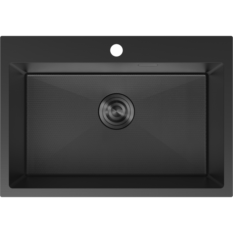 Mexen Solix chiuvetă de oțel inoxidabil cu 1 compartiment 650 x 450 mm, negru HC - 6403651000-70HC