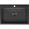 Mexen Solix rozsdamentes acél mosogató, 1 medencés, 650 x 450 mm, fekete HC - 6403651000-70HC