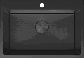 Mexen Solix chiuvetă de oțel inoxidabil cu 1 compartiment 650 x 450 mm, negru HC - 6403651000-70HC