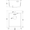 Mexen Solix chiuvetă din oțel cu 1 compartiment 400 x 500 mm, inox - 6406401000-01