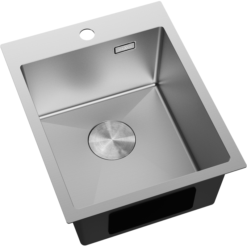 Mexen Solix rozsdamentes acél mosogató 1-medencés 400 x 500 mm, inox - 6406401000-01