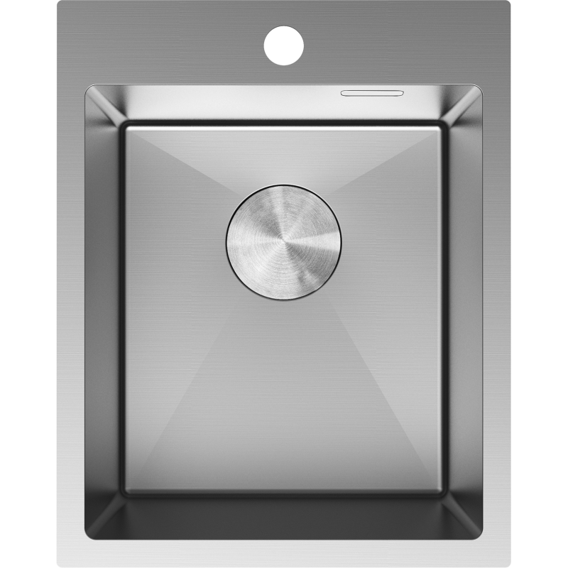 Mexen Solix rozsdamentes acél mosogató 1-medencés 400 x 500 mm, inox - 6406401000-01