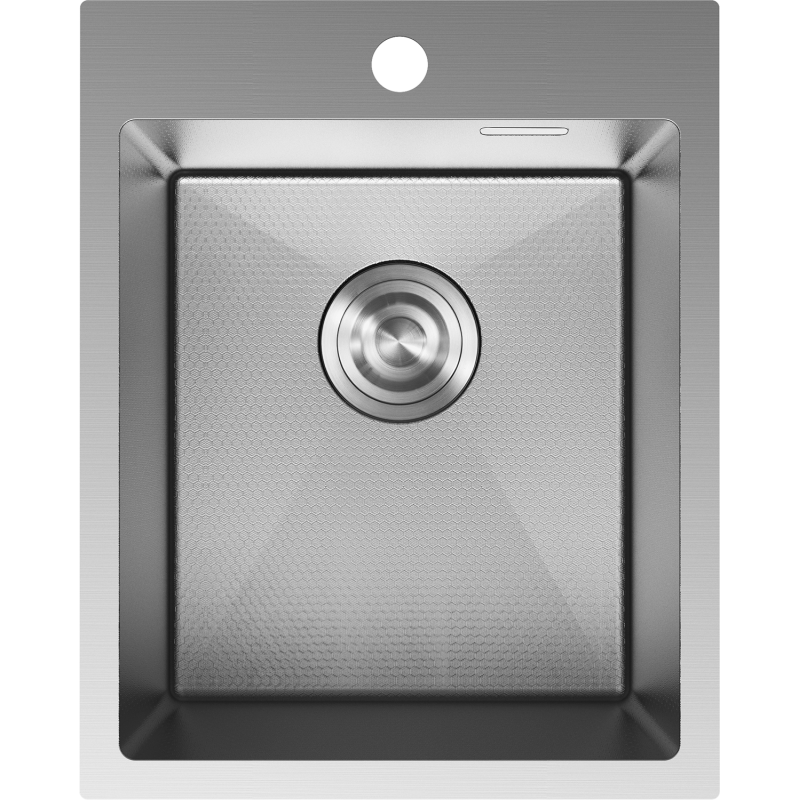 Mexen Solix 1-medencés rozsdamentes mosogató 400 x 500 mm, inox HC - 6406401000-01HC