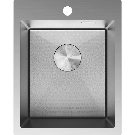 Mexen Solix rozsdamentes acél mosogató 1-medencés 400 x 500 mm, inox HC - 6406401000-01HC