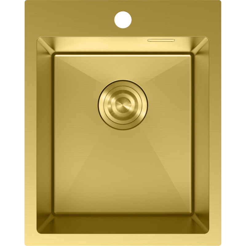 Mexen Solix acél mosogató 1-medencés 400 x 500 mm, arany - 6406401000-55