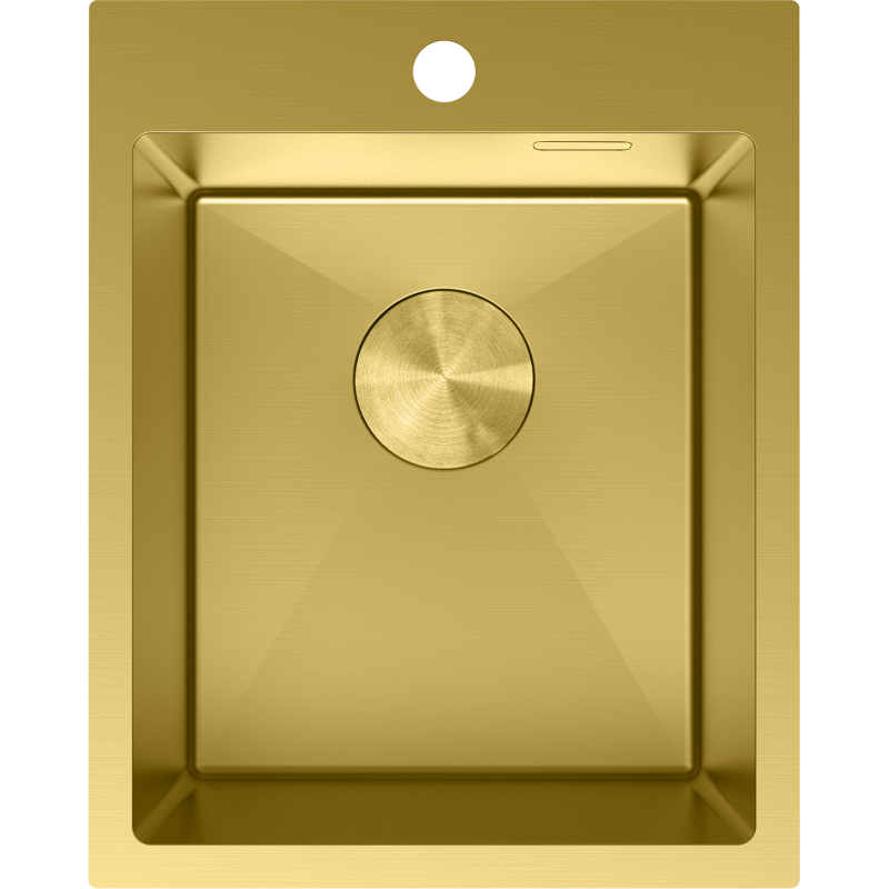 Mexen Solix chiuvetă de bucătărie din oțel inoxidabil, 1 compartiment, 400 x 500 mm, auriu - 6406401000-55