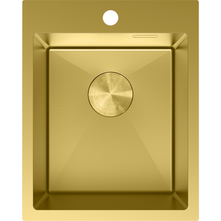 Mexen Solix chiuvetă de bucătărie din oțel inoxidabil, 1 compartiment, 400 x 500 mm, auriu - 6406401000-55