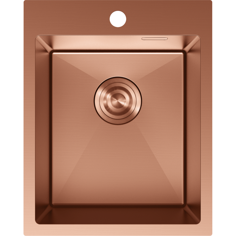 Mexen Solix acél mosogató, 1-medencés, 400 x 500 mm, réz - 6406401000-65