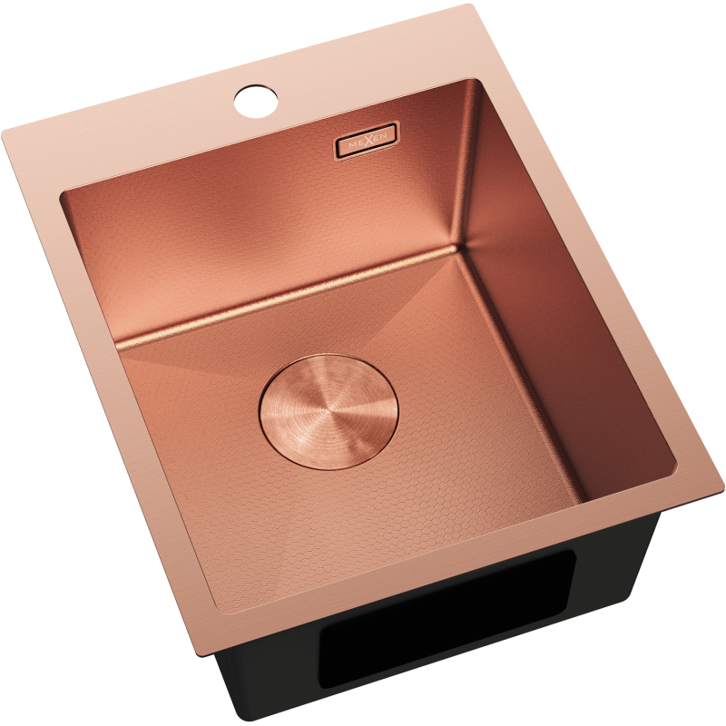 Mexen Solix chiuvetă de oțel inoxidabil cu 1 compartiment 400 x 500 mm, cupru HC - 6406401000-65HC