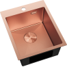 Mexen Solix chiuvetă de oțel inoxidabil cu 1 compartiment 400 x 500 mm, cupru HC - 6406401000-65HC