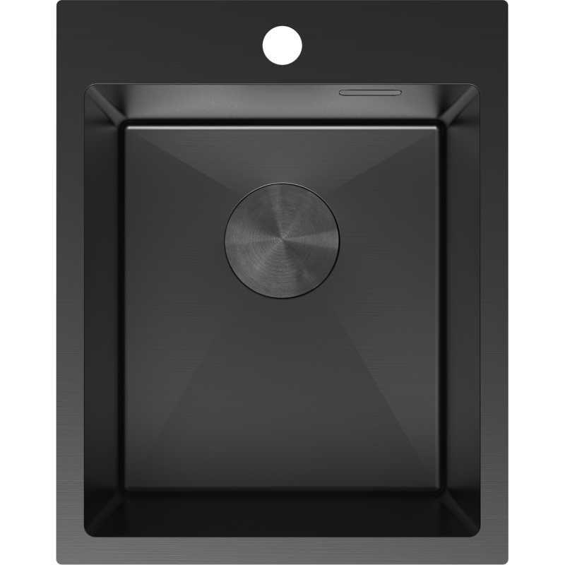 Mexen Solix egytálcás acél mosogató 400 x 500 mm, fekete - 6406401000-70