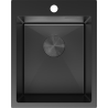 Mexen Solix egytálcás acél mosogató 400 x 500 mm, fekete - 6406401000-70