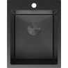 Mexen Solix egytálcás rozsdamentes acél mosogató 400 x 500 mm, fekete HC - 6406401000-70HC