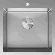 Mexen Solix 1 rekeszes acél mosogató 500 x 500 mm, inox - 6407501000-01