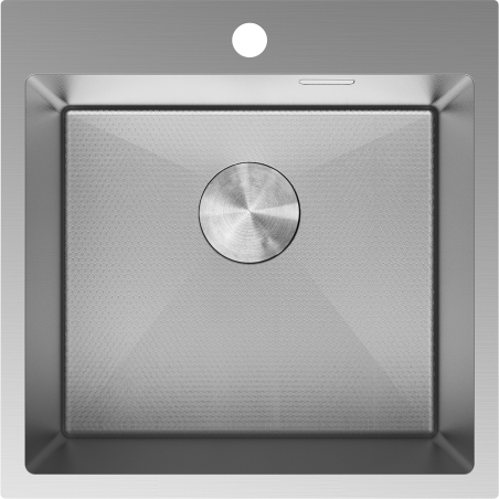 Mexen Solix chiuvetă din oțel, 1 compartiment, 500 x 500 mm, inox HC - 6407501000-01HC