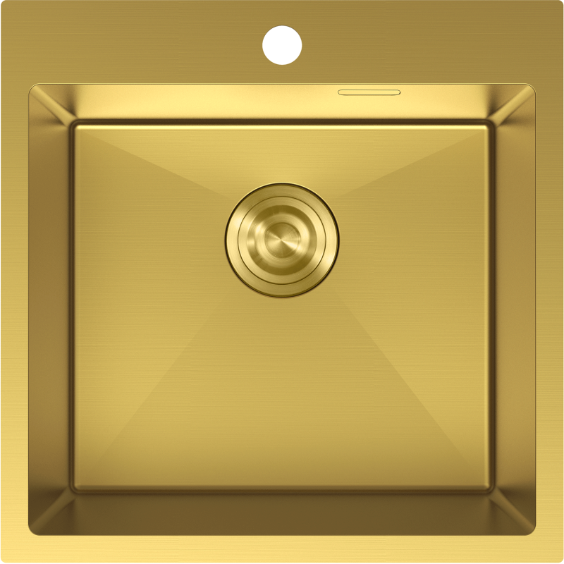 Mexen Solix chiuvetă din oțel inoxidabil cu 1 cuvă 500 x 500 mm, auriu - 6407501000-55