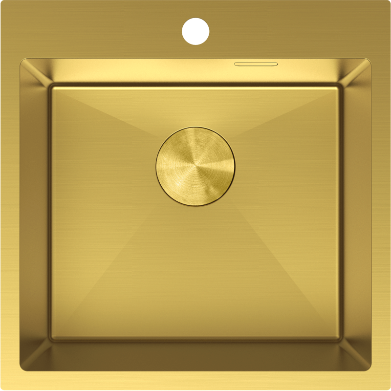 Mexen Solix chiuvetă din oțel inoxidabil cu 1 cuvă 500 x 500 mm, auriu - 6407501000-55