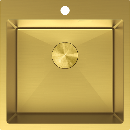Mexen Solix chiuvetă din oțel inoxidabil cu 1 cuvă 500 x 500 mm, auriu - 6407501000-55