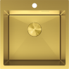 Mexen Solix 1 rekeszes acél mosogató 500 x 500 mm, arany - 6407501000-55