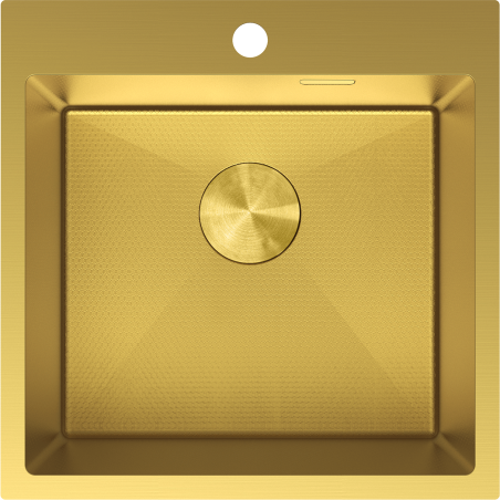 Mexen Solix chiuvetă din oțel inoxidabil 1 cameră 500 x 500 mm, aurie HC - 6407501000-55HC