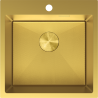 Mexen Solix egytálcás rozsdamentes acél mosogató 500 x 500 mm, arany HC - 6407501000-55HC