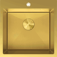 Mexen Solix egytálcás rozsdamentes acél mosogató 500 x 500 mm, arany HC - 6407501000-55HC