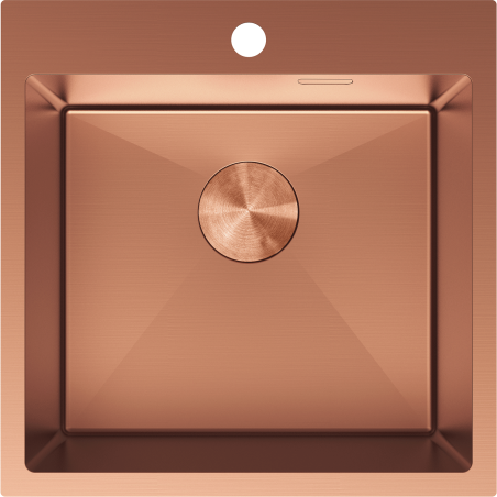 Mexen Solix chiuvetă din oțel cu 1 compartiment 500 x 500 mm, cupru - 6407501000-65
