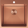 Mexen Solix chiuvetă din oțel cu 1 compartiment 500 x 500 mm, cupru HC - 6407501000-65HC