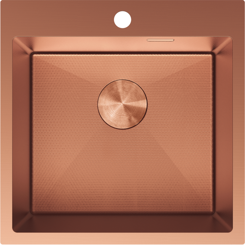 Mexen Solix chiuvetă din oțel cu 1 compartiment 500 x 500 mm, cupru HC - 6407501000-65HC
