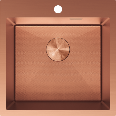 Mexen Solix chiuvetă din oțel cu 1 compartiment 500 x 500 mm, cupru HC - 6407501000-65HC