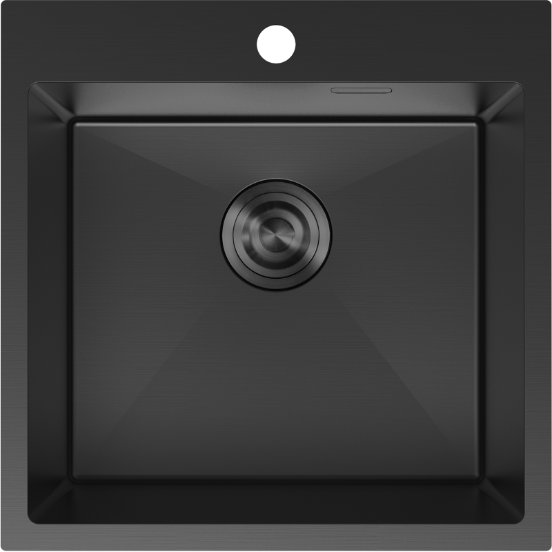 Mexen Solix chiuvetă din oțel inoxidabil cu o cuvă 500 x 500 mm, negru - 6407501000-70