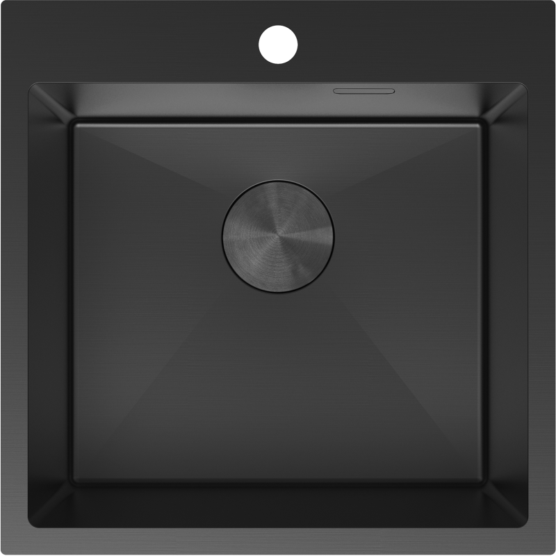Mexen Solix chiuvetă din oțel inoxidabil cu o cuvă 500 x 500 mm, negru - 6407501000-70
