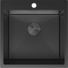 Mexen Solix chiuvetă din oțel inoxidabil cu o cuvă 500 x 500 mm, negru - 6407501000-70